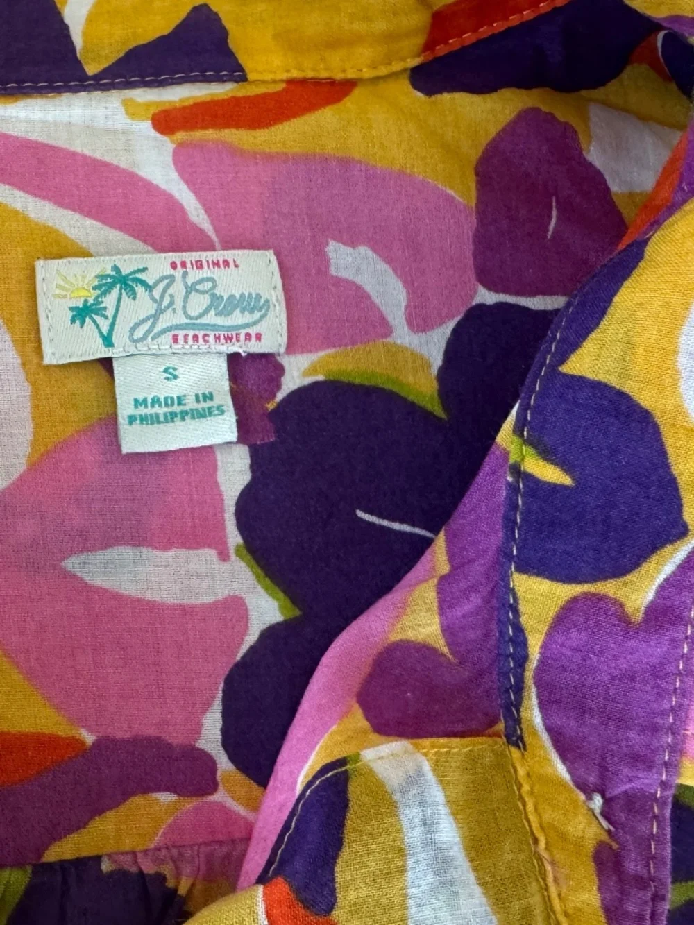 NWOT, JCREW, COLORFUL GRAPHIC BEACH COVER-UP